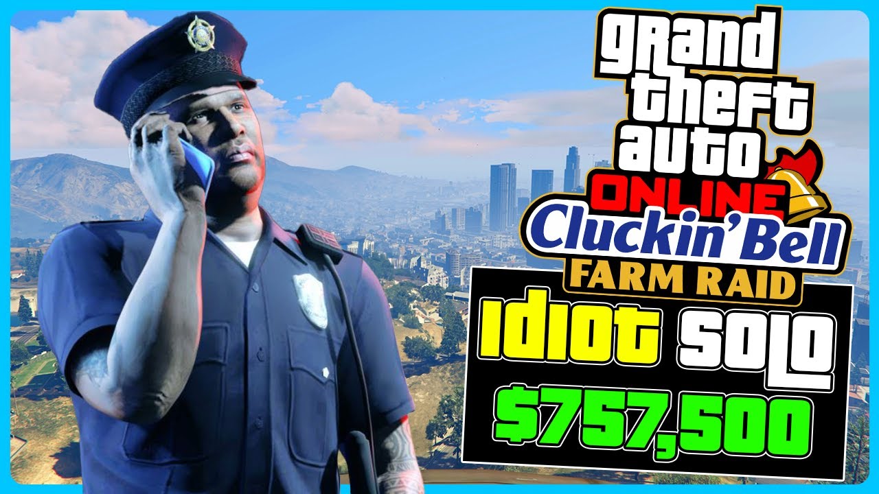 Idiot COMPLETES The Cluckin' Bell Farm Raid SOLO for $757,500 in GTA5 Online!