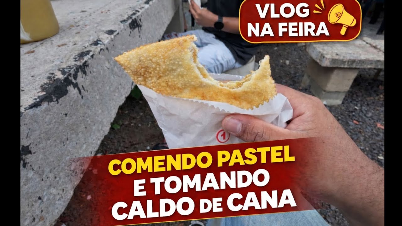 COMENDO PASTEL + CALDO DE CANA 😋 | VLOG NA FEIRA