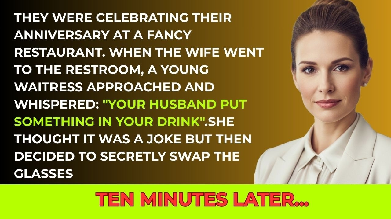 On their anniversary husband secretly put something in wife’s glass of wine…when she swapped them…”