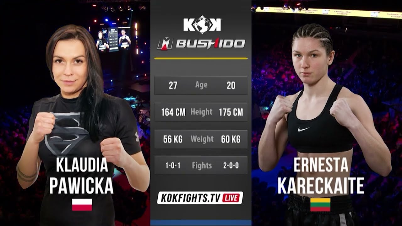 UFA представляет KOK Bushido 77 | Клаудия Павицкая против Эрнесты Карецкайте – Эпический женский ...