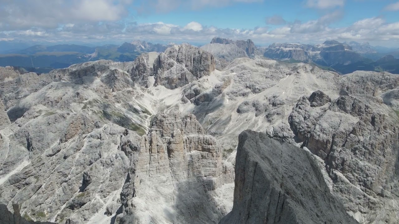 Panorama 360°del gruppo del Catinaccio dal Rifugio Santner