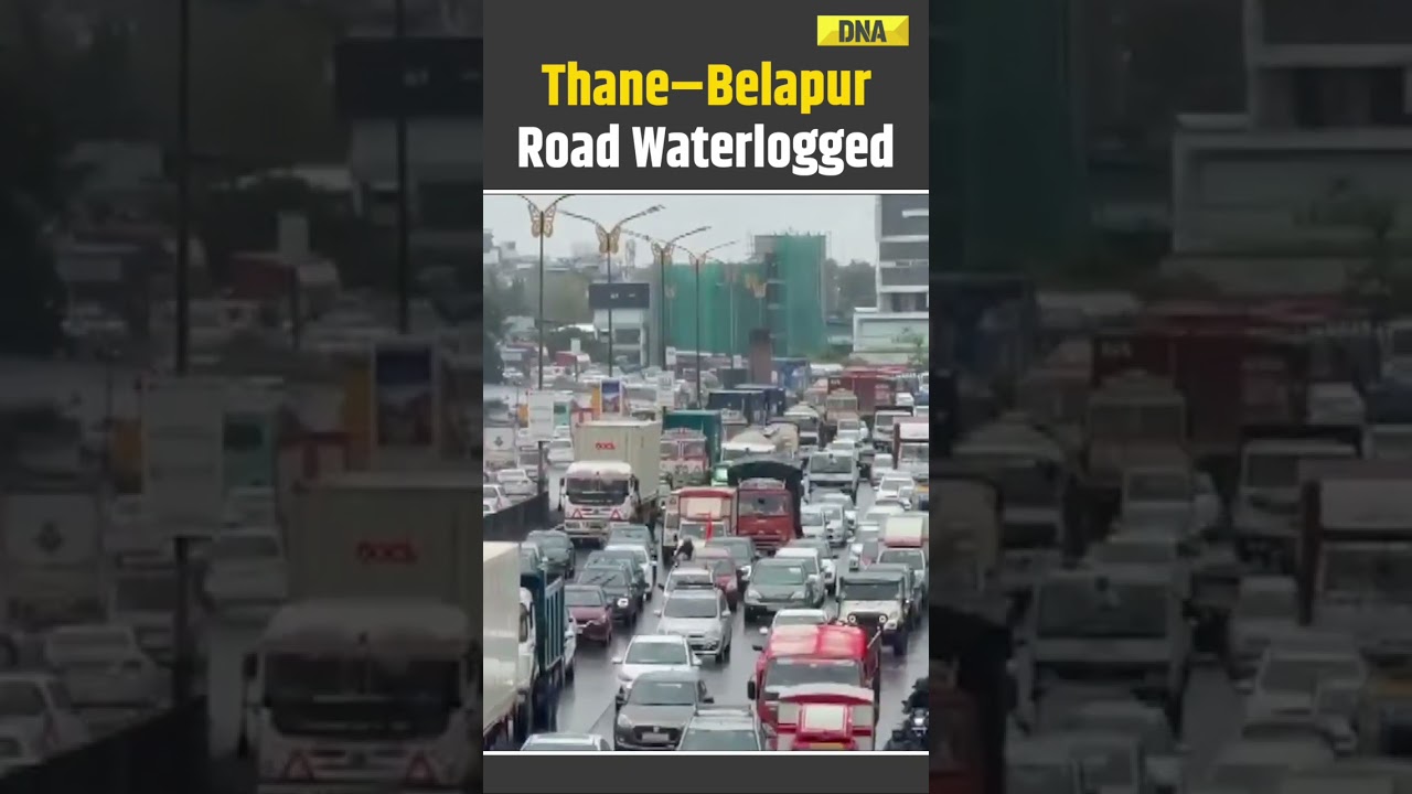 Maharashtra News: Thane-Belapur Road Congested After Torrential Rain Causes Waterlogging