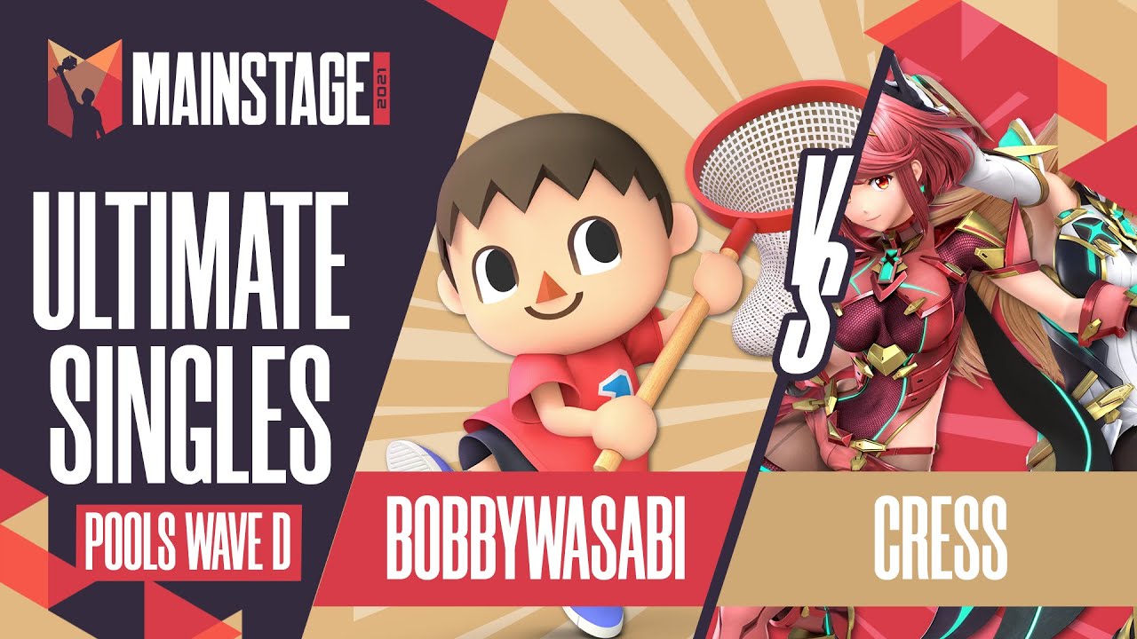BobbyWasabi vs cress - SSBU Singles: Pools Wave D - Mainstage 2021 | Villager vs Pyra