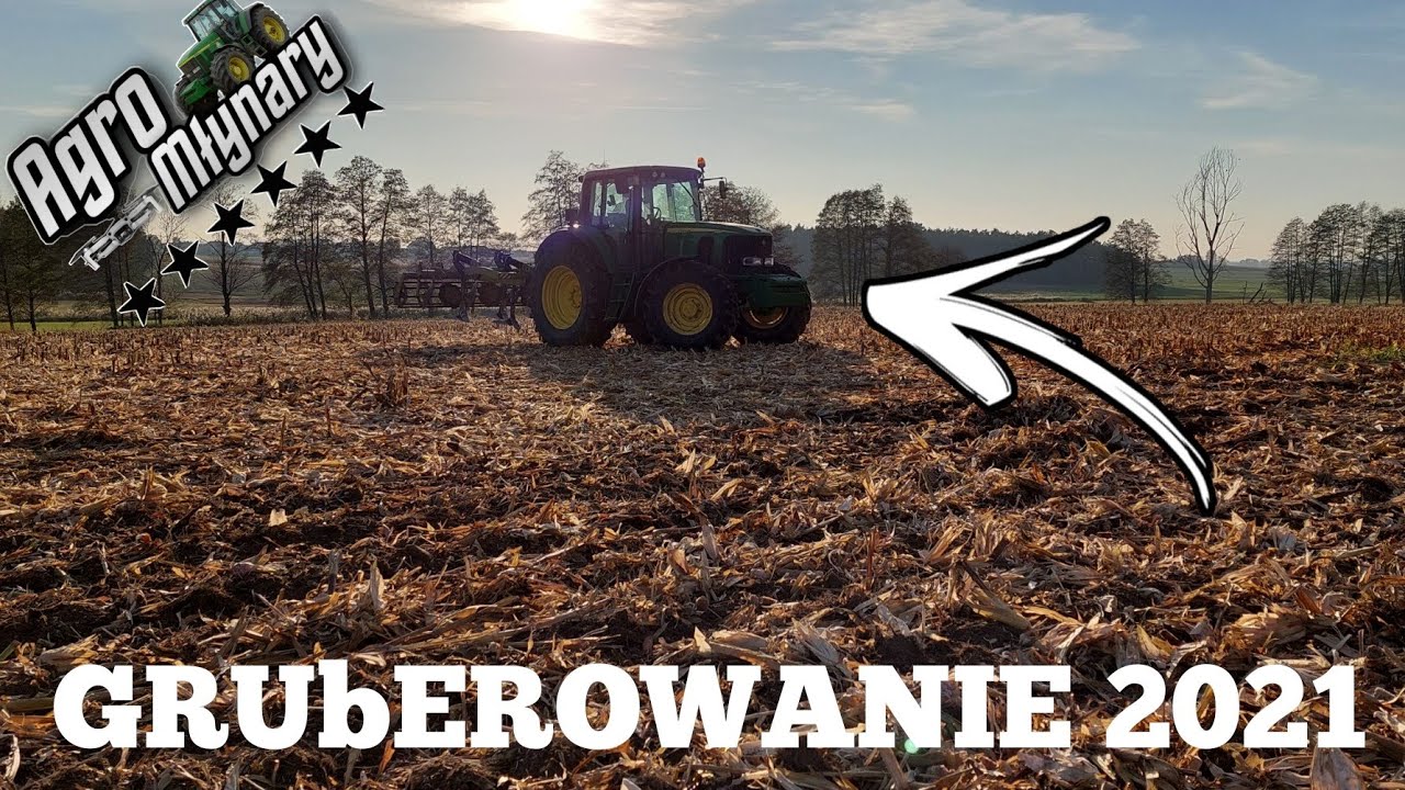 ☆Gruberowanie Ścierniska Po Kukurydzy☆John Deere 6820☆AgRo Młynary☆