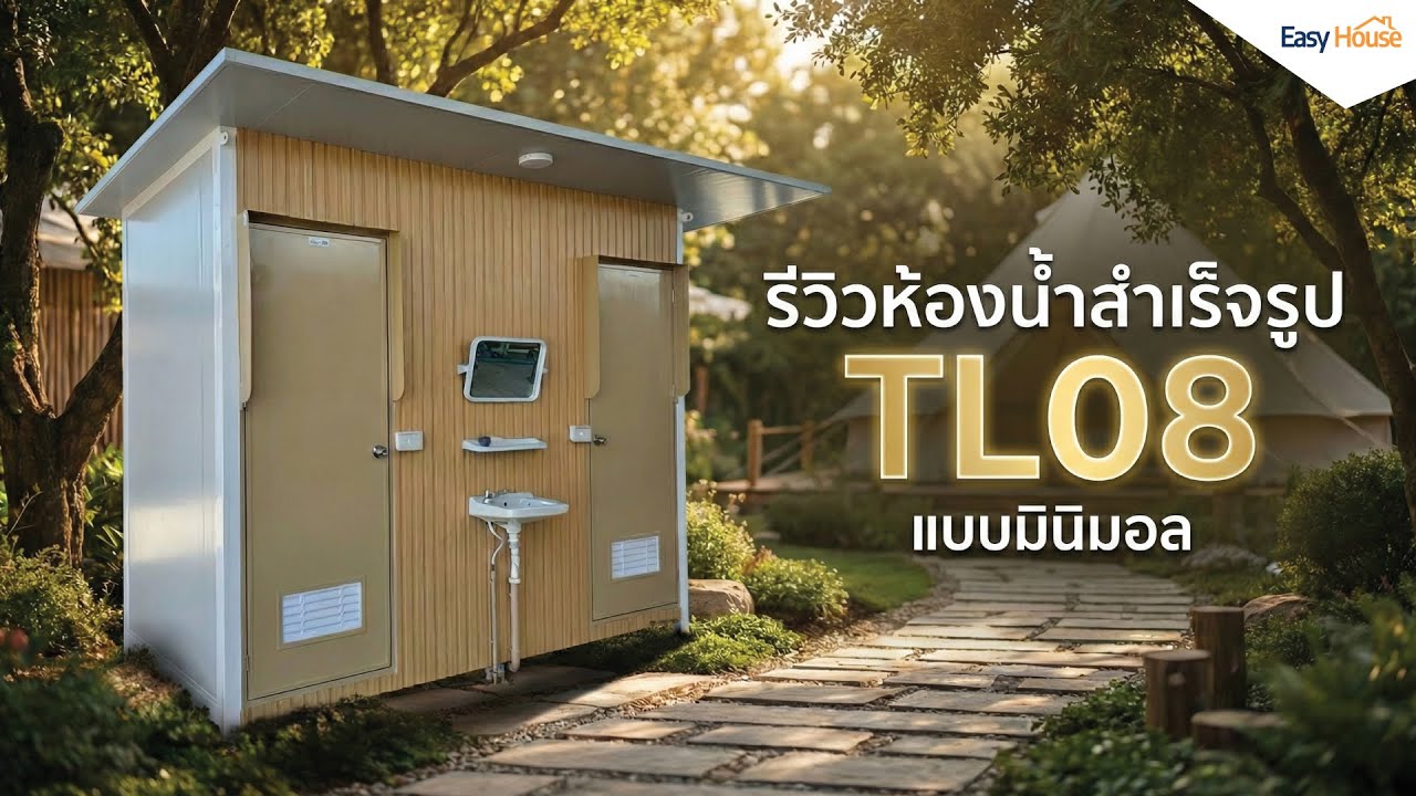 รีวิวห้องน้ำ TL08 แบบมินิมอล