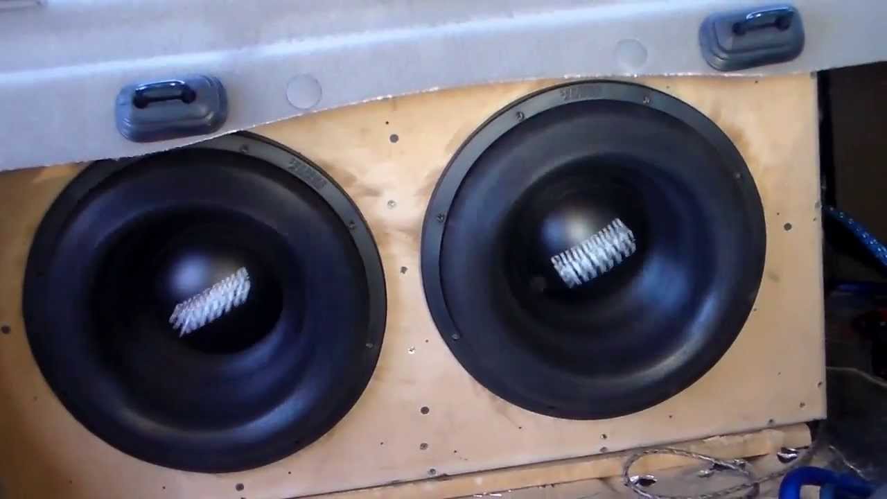 Hairtrick from 2 12's IN THE TRUNK! Over 150dB at the headrest!