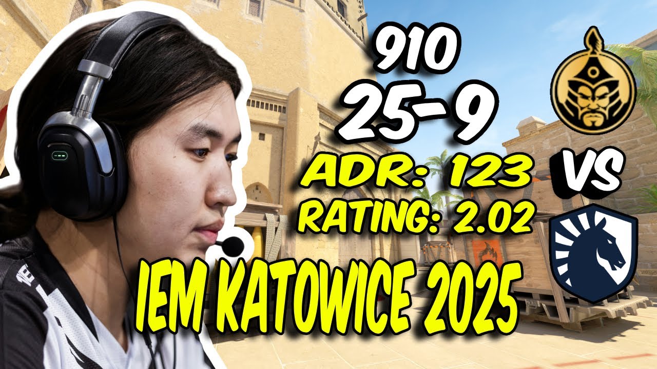 CS2 POV The MongolZ 910 (25/9) vs Liquid (Mirage) IEM Katowice 2025