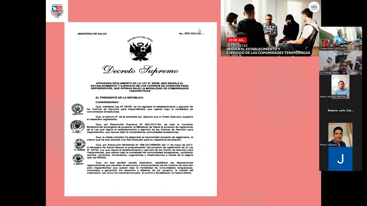 ¿CÓMO SER UN CONSEJERO EN ADICCIONES LEGALMENTE? y FEEDBACK GENERAL.