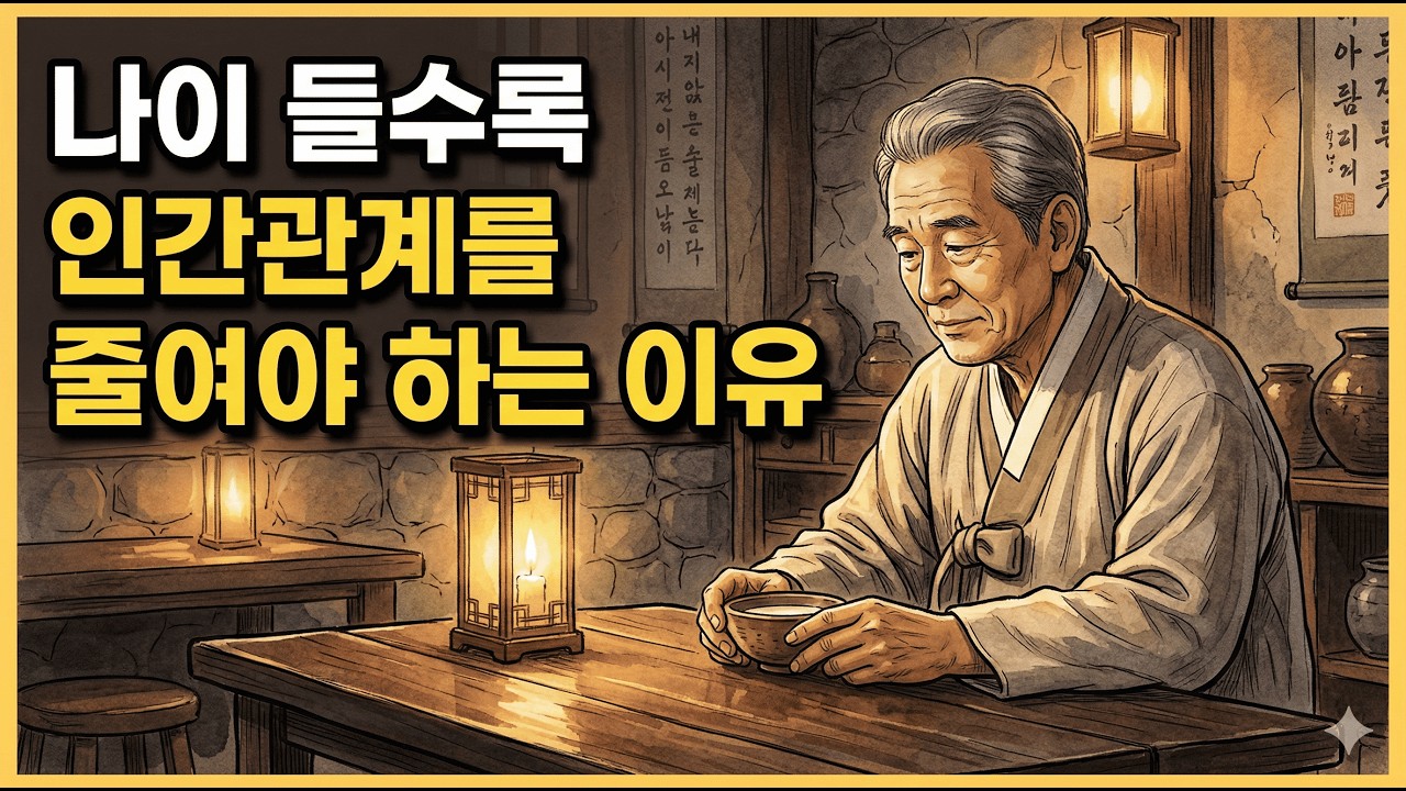 왜 나이를 먹을수록 인간관계를 줄여야 할까?