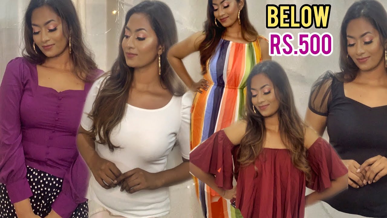 AMAZON Fashion Haul | CUTE TOPS BELOW Rs. 500 👚|