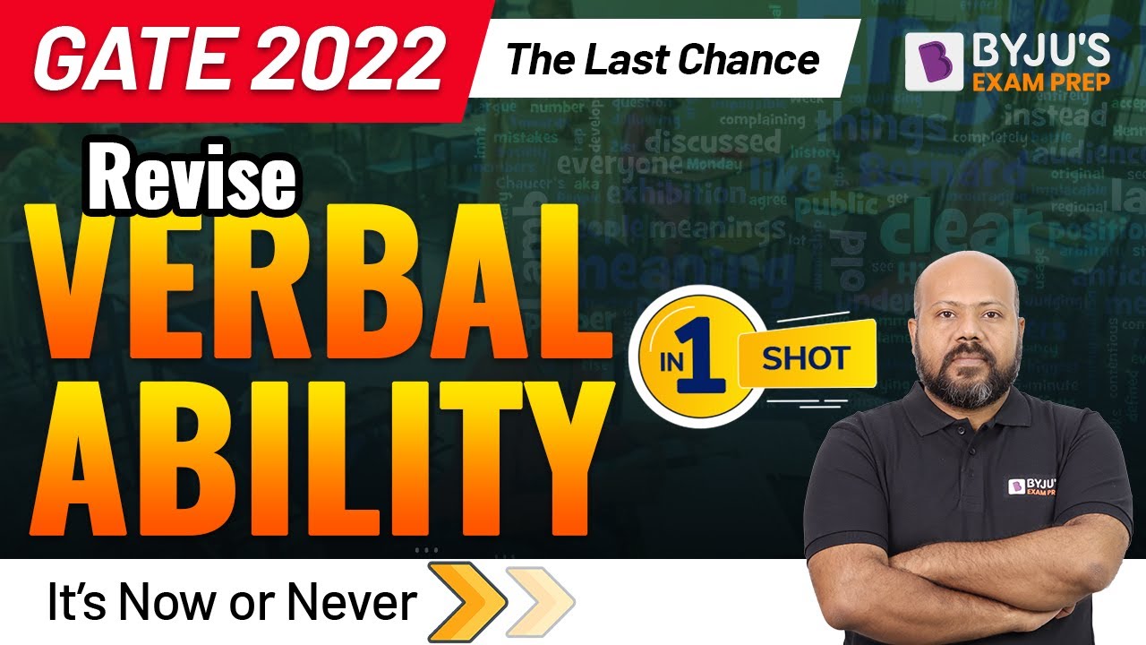 Complete Verbal Ability Revision in 3 Hours | GATE Exam Preparation | Ashutosh Saxena | BYJU'S GATE
