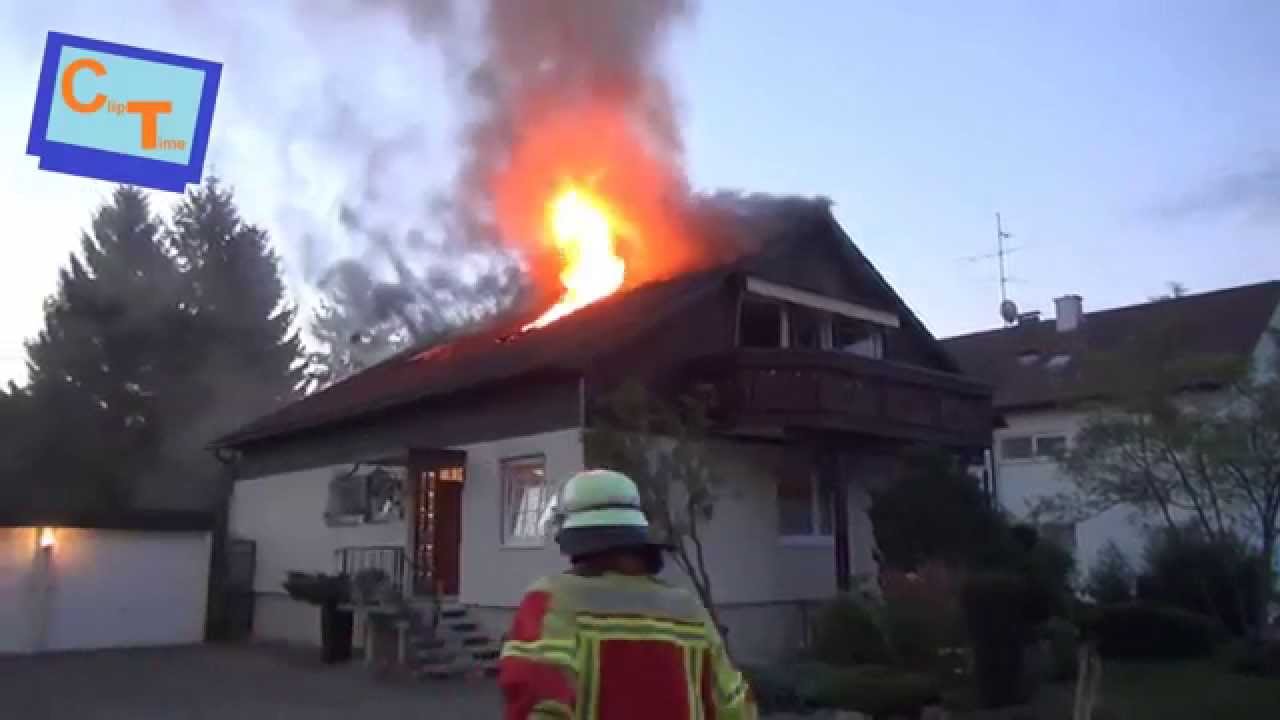 Dachstuhlbrand Bad Dürrheim, Anwohner retten sich...