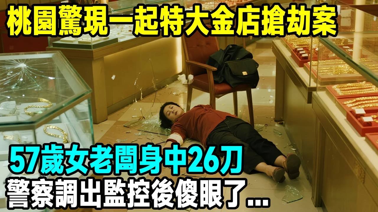 桃園57歲金店女老闆，在店裡被捅26刀，警察調出監控後傻眼了...「茶桌老故事」