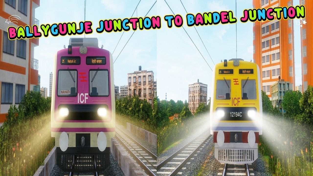 The B To B Challenge! BALLYGUNJE To BANDEL JN! The Ultimate Non-Stop EMU Actions With Heavy Traffics