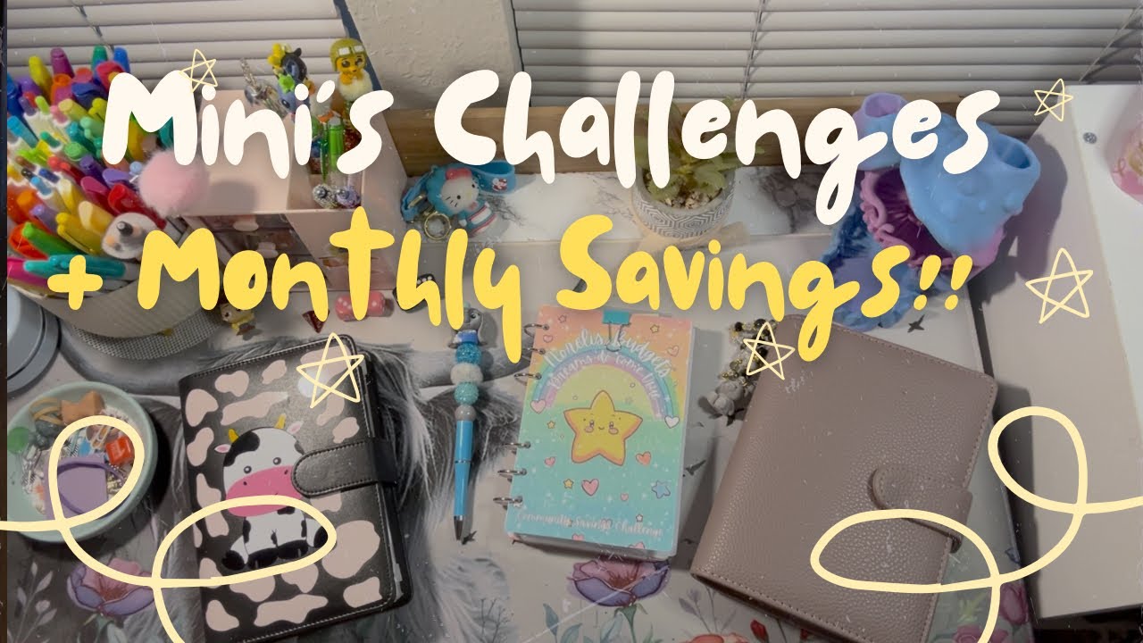 🩵🌼 Mini Savings Binder + Monthly Savings Challenges 