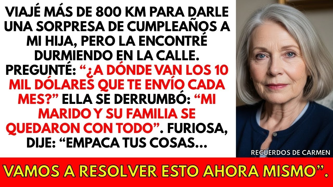 Encontré a mi hija viviendo en la calle, pidiendo ayuda y entonces descubrí la traición de su marido