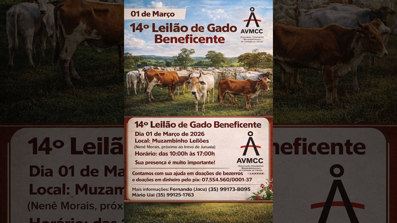 🎥 14° Leilão de Gado Beneficente AVMCC - 🎬 tvgado.com.br