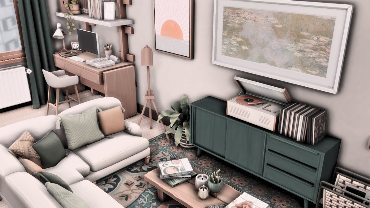 SISTERS apartment | The Sims 4 apartment renovation | speed build