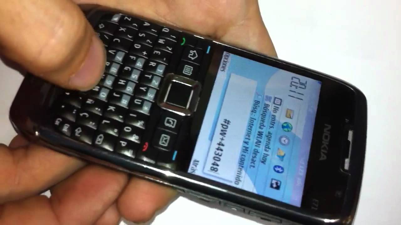 Nokia E71 Fallo liberacion