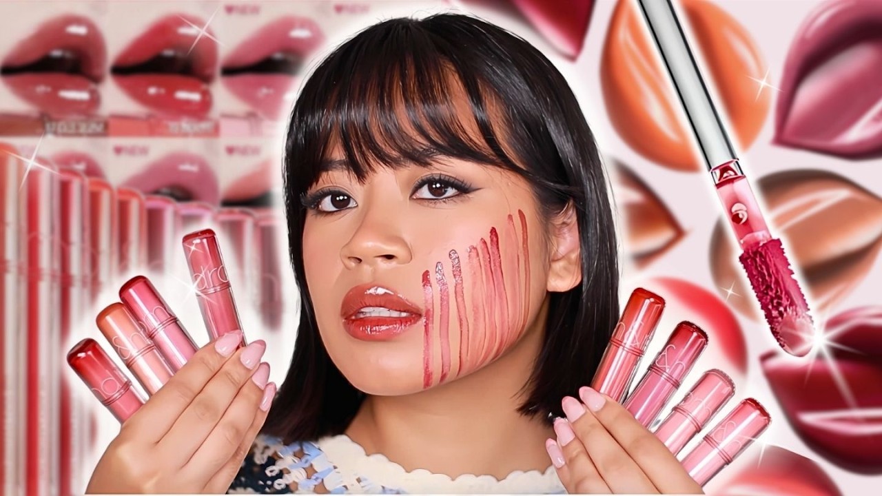 Swatching the BEST Rom&nd lip tint shades for YOU (Medium-tan skin)