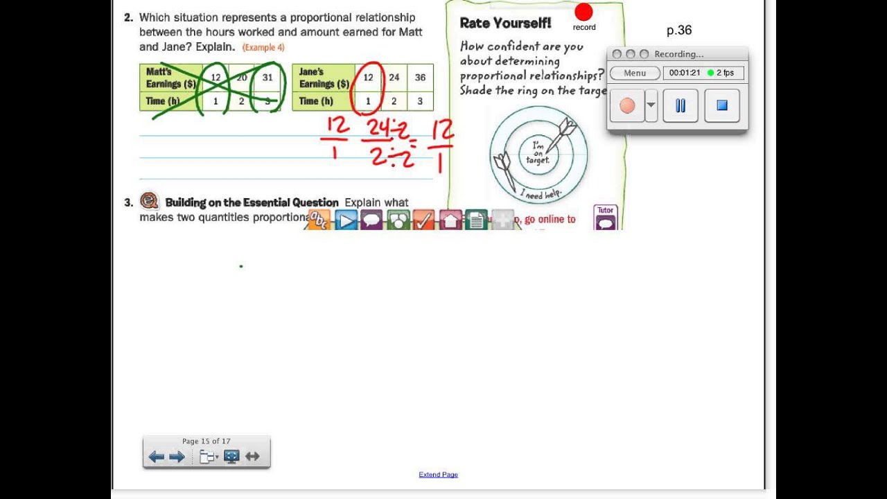 1-4 proportional & nonproportion relationships