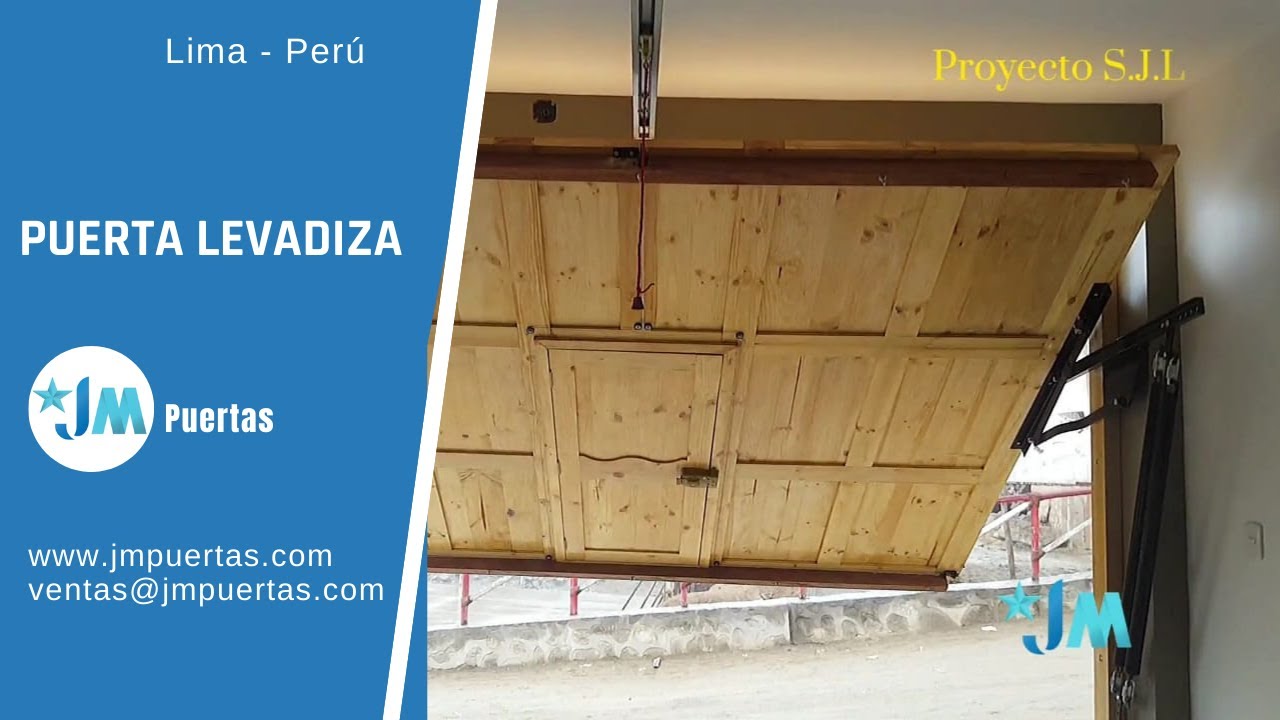 💛💚PUERTA LEVADIZA CON PUERTA PEATONAL INCLUIDA DE MADERA💚💙 - FABRICACI&Oacute;N,INSTALACI&Oacute;N Y AUTOMATISMO