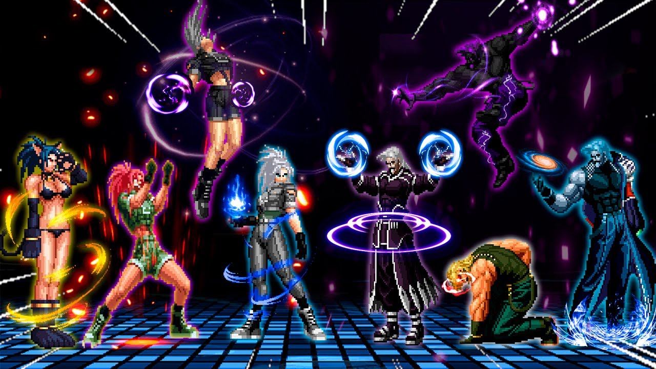 KOF MUGEN LEONA TEAM VS RUGAL TEAM