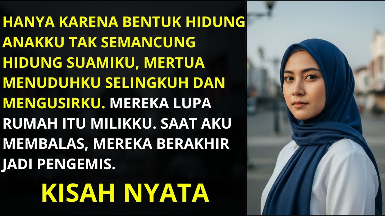 Bentuk Hidung Anak Berbeda Jadi Alasan Mertua Memfitnahku, Sekarang Mereka Menyesal Jadi Pengemis!