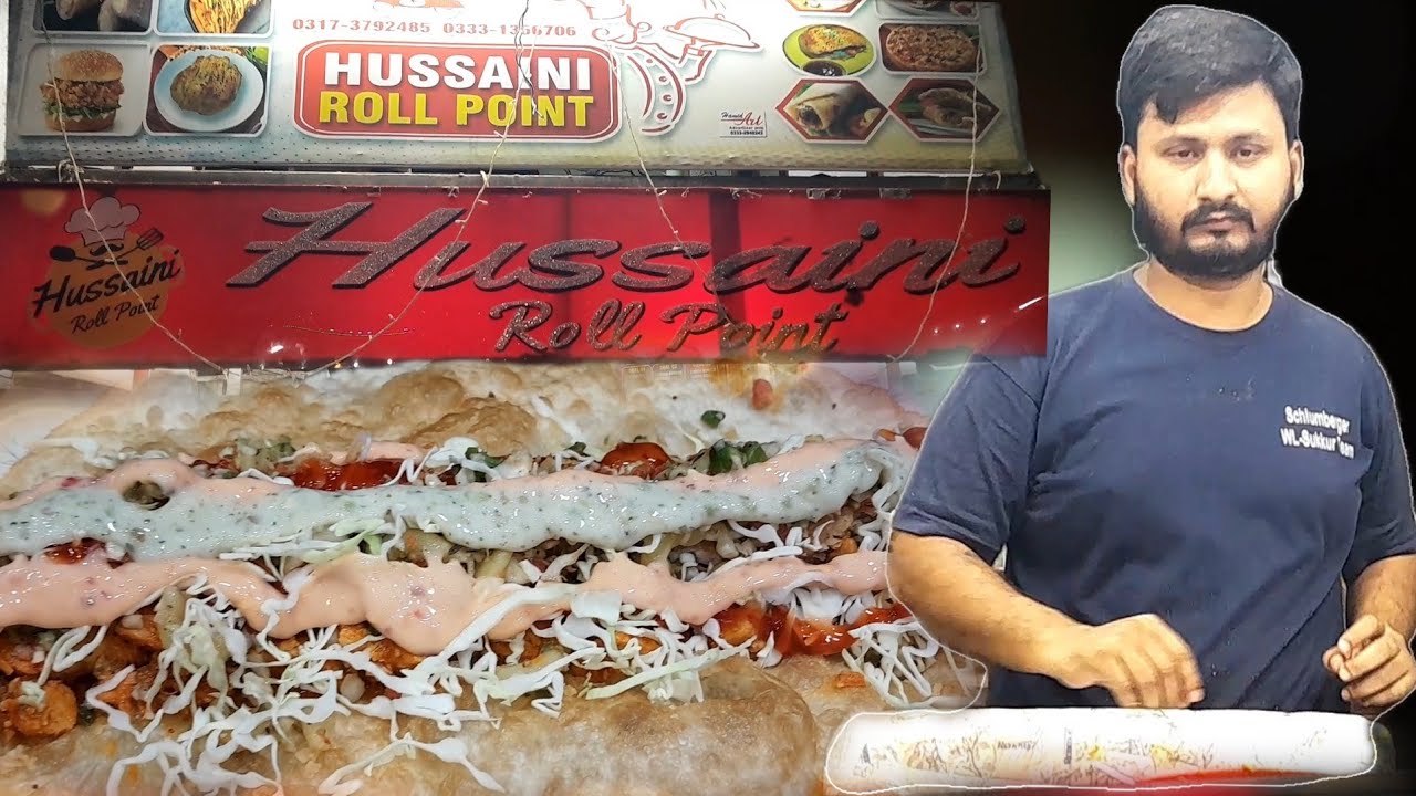 Famous Special Zinger Jumbo Roll Point | Hussaini Roll Point Hyderabad 👻🌯 Pakistan Street Food ❤️