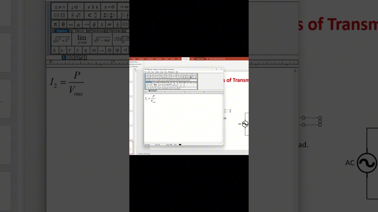 Mathtype tutorials // How to write equation using mathtype