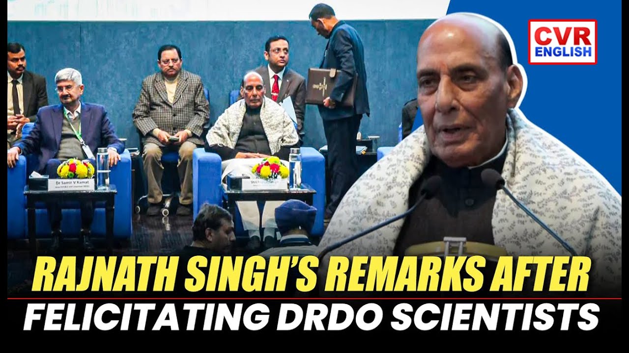 Rajnath Singh' delivers remarks after feilictating DRDO Scientists | Republic Day 2026 |CVR English