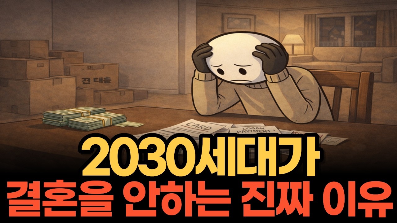 죽어도 안합니다. 2030세대가 결혼을 포기하는 '진짜'이유
