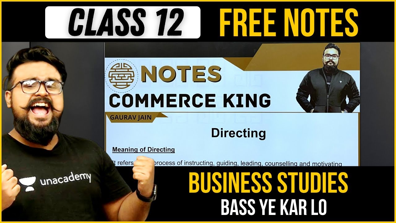 🔥 Class 12 FREE NOTES + MCQ PDF board exams 🔴 Commerce king