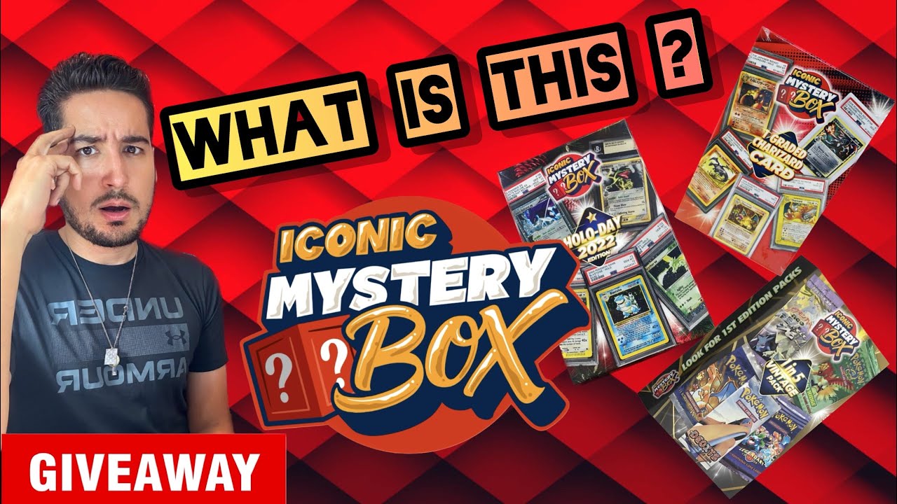 Didn’t expect this 🤯 Opening ￼Pokémon iconic mystery box, always a giveaway !