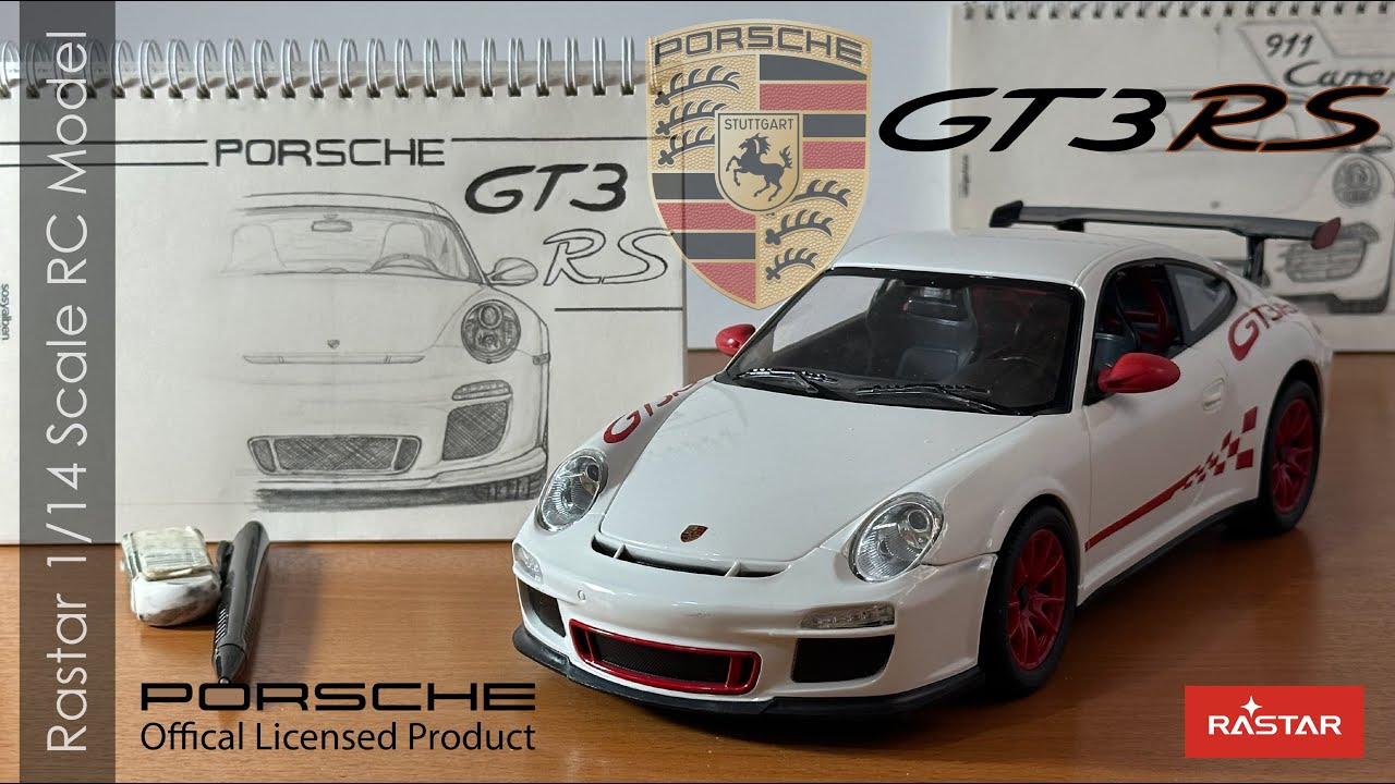 Rastar Porsche 911 GT3 RS 1/14 Scale RC Model, Unboxing, Details, Test Drive
