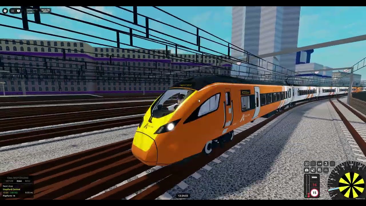Roblox SCR v2.3.2 R052 Stepford Central➡️Airport Terminal 2 (Class 397/1 (Double))
