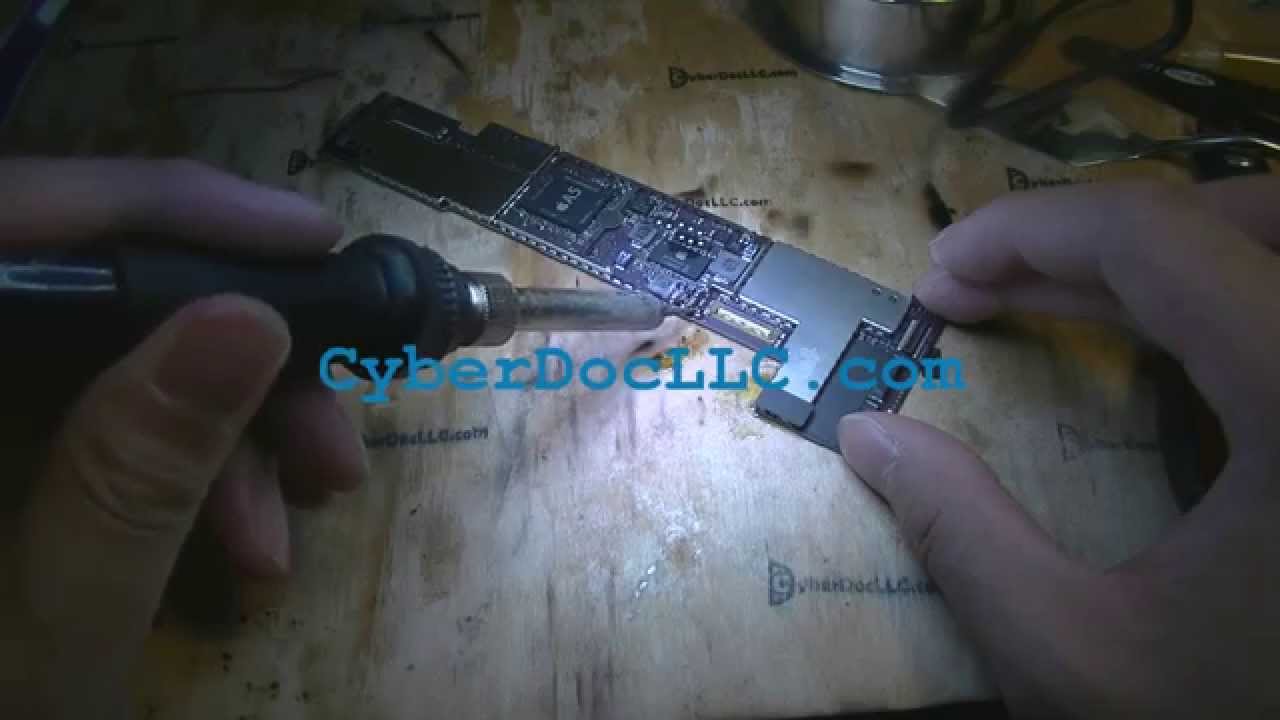 iPad 2 backlight repair soldering mail in repair CyberDocLLC