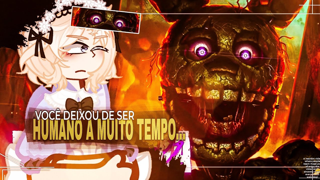 🔪🤖 Megumi No Café Terrace | React | Willian Afton/Springtrap (FNAF) - Sua Agonia // Enygma | As & Au