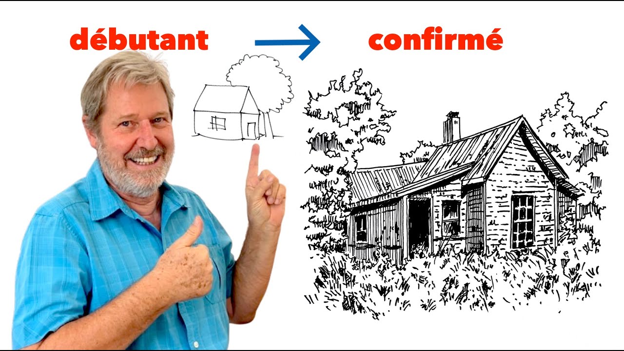 TUTO : dessin MAISON & ARBRES pour D&Eacute;BUTANT !