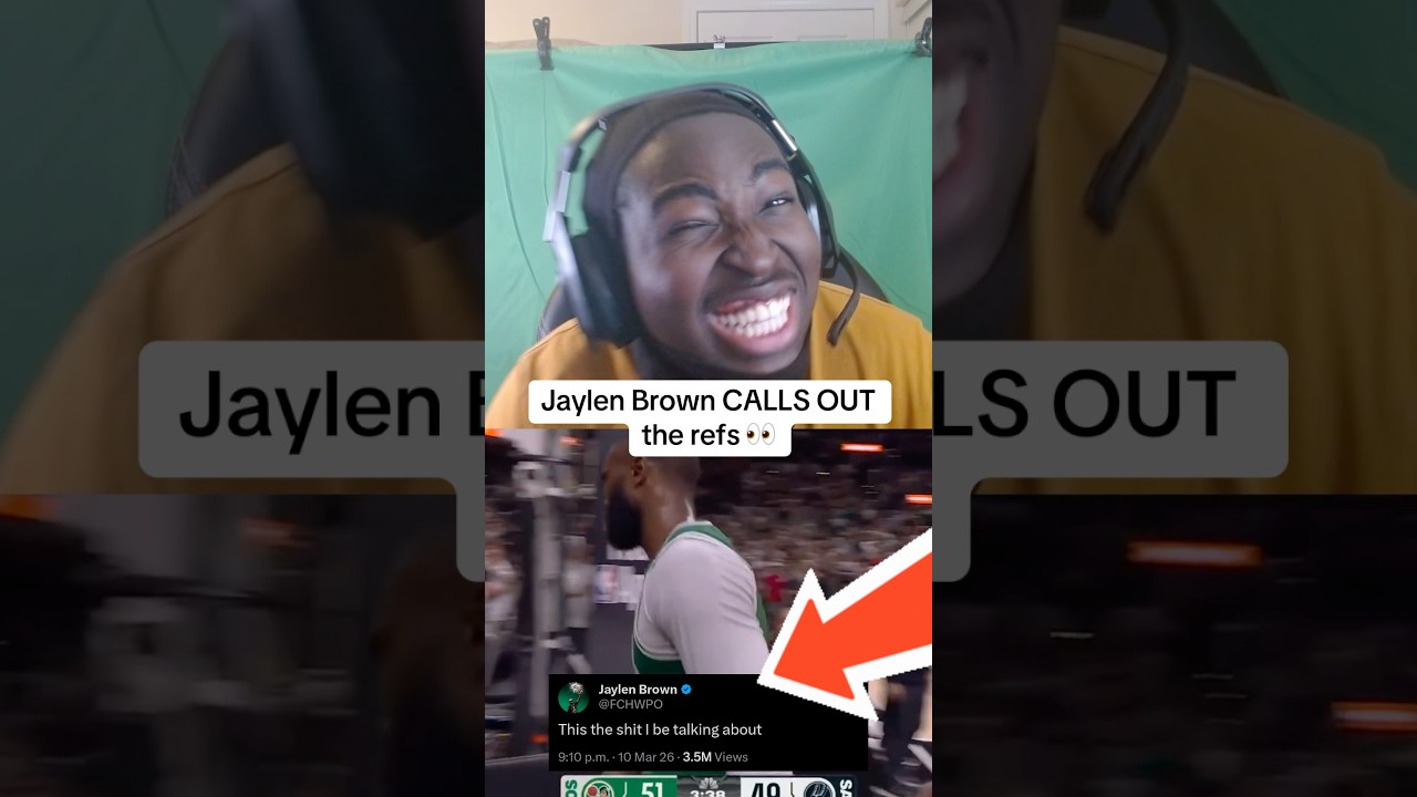Jaylen Brown CALLS OUT the refs? 👀 #nba #jaylenbrown #bostonceltics