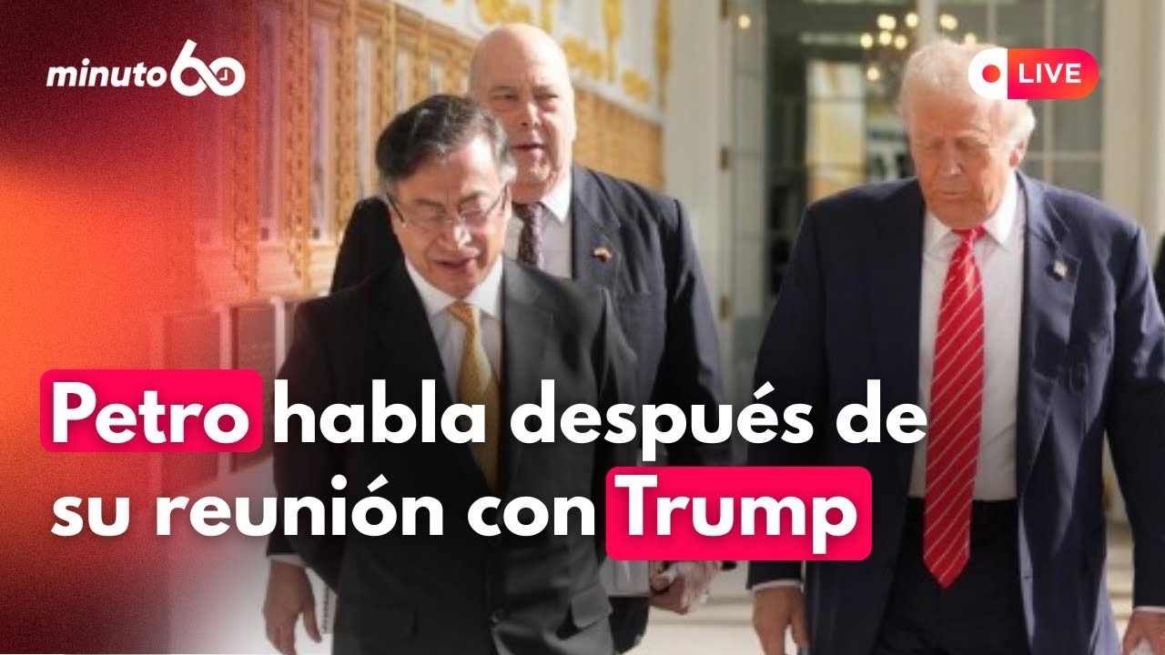 🔴#ENVIVO | Petro habla después de su reunión con Trump en Washington | Minuto60