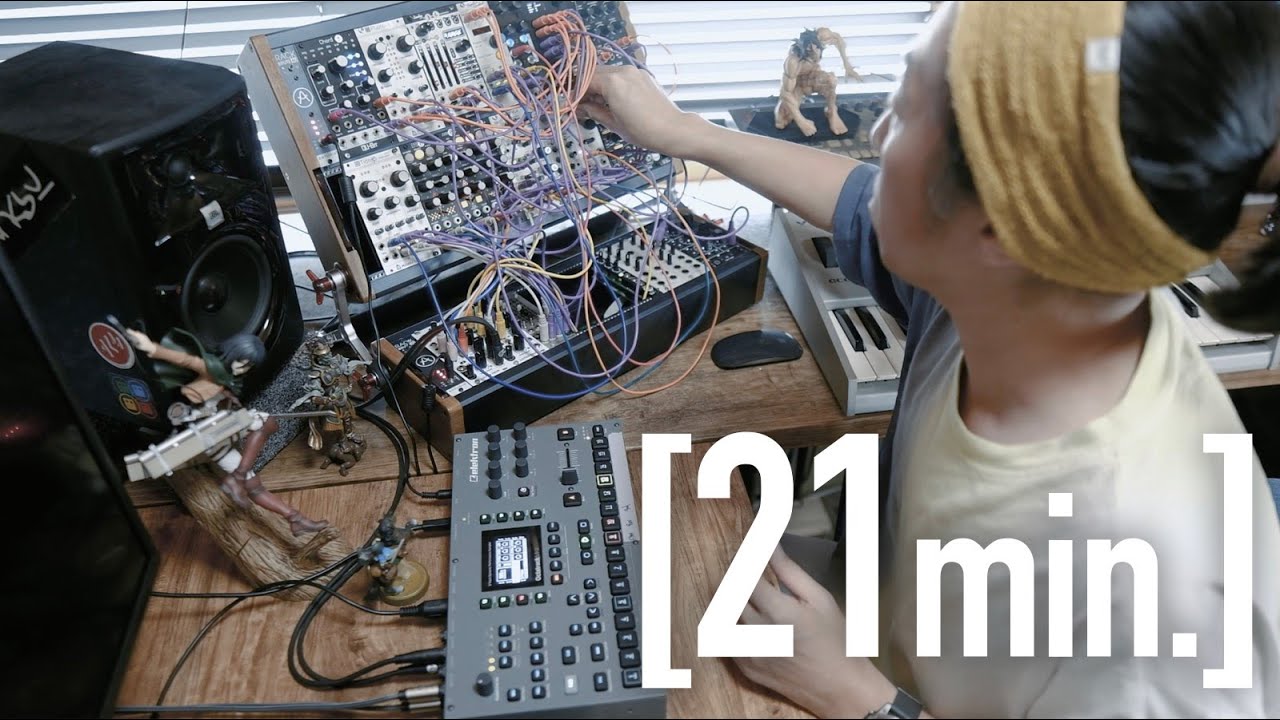 [ 21min. ] Techno Live Jam -  Elektron Octatrack & Modular Synth