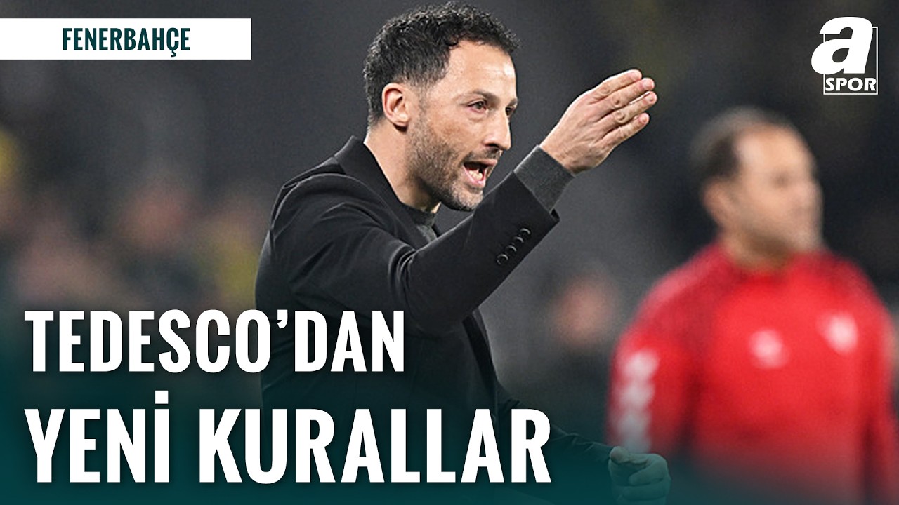 Fenerbah&ccedil;e'de Şampiyonluk Alarmı! Samandıra'da Domenico Tedesco'dan Yeni Kurallar!