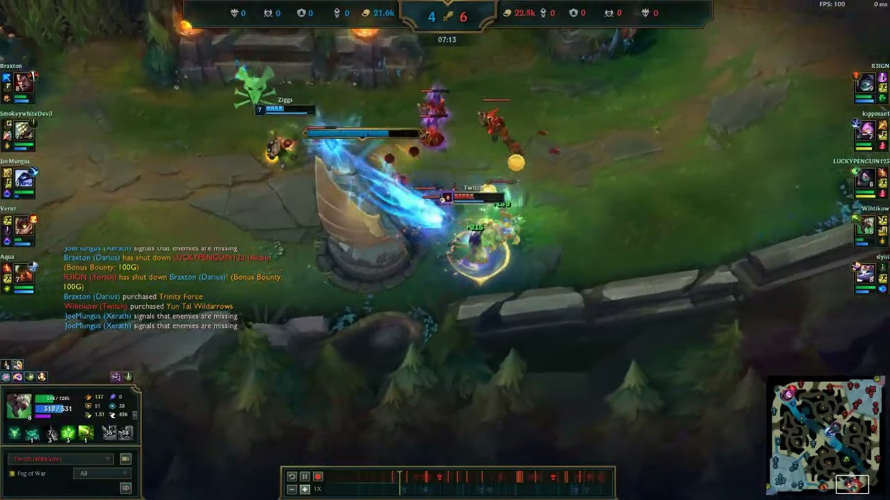 League of Legends: Full game W/ Twitch 1