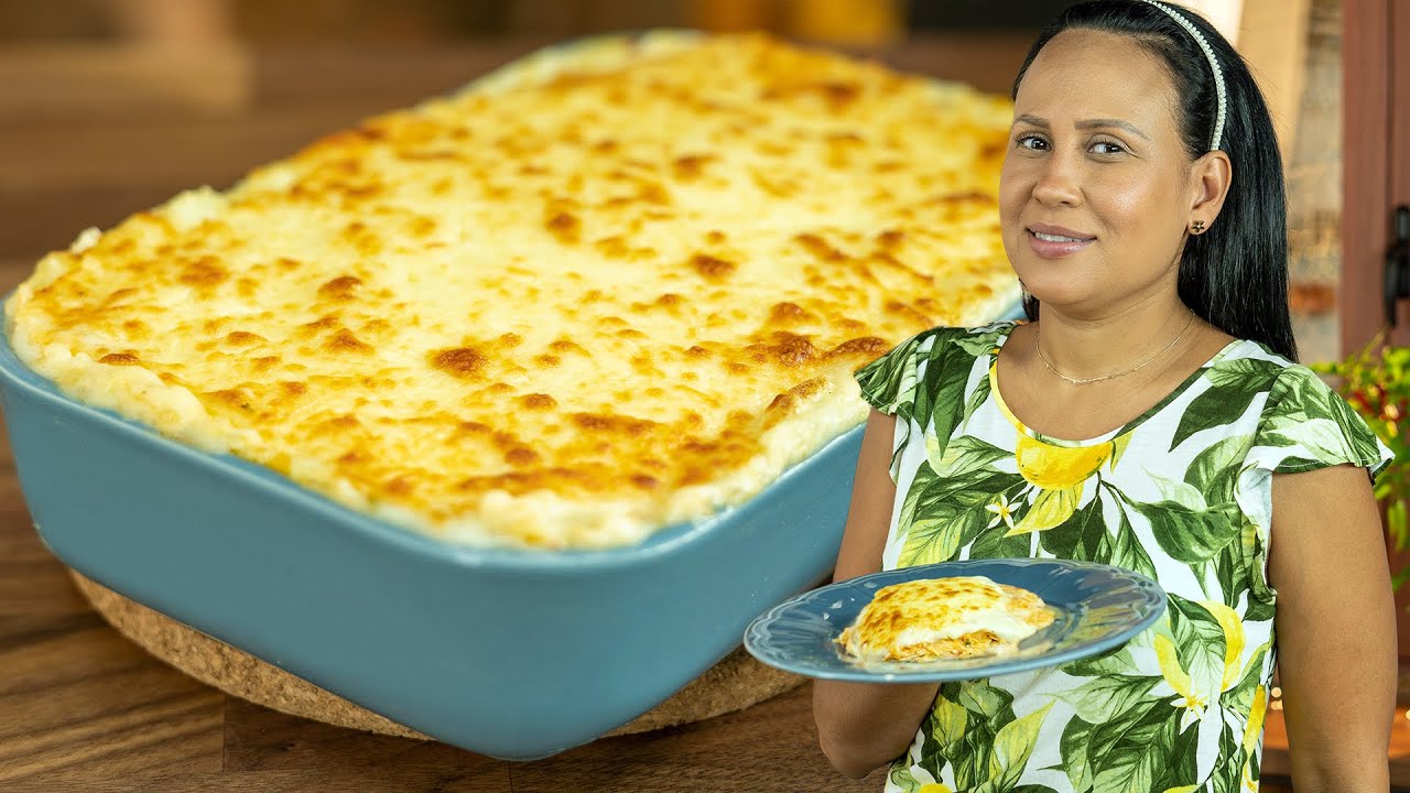 FIZ UM ESCONDIDINHO COM BATATA E FRANGO | CucaChef