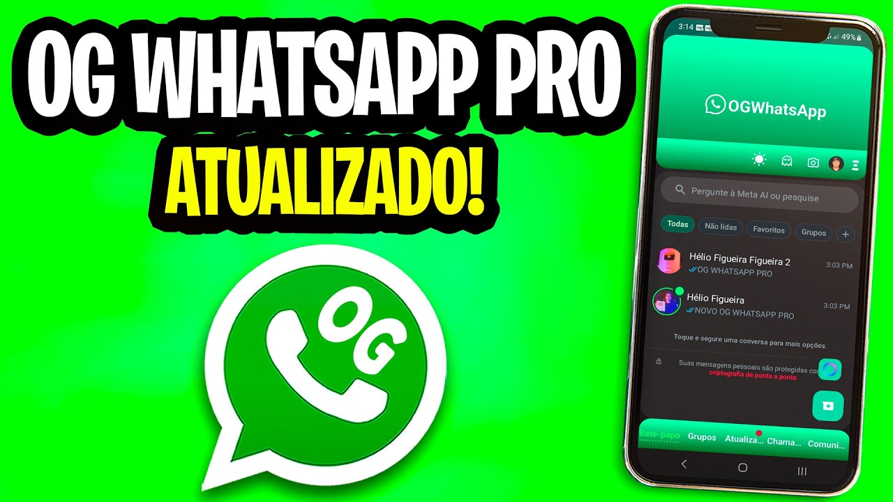 SAIU!🔥OG WHATSAPP PRO ATUALIZADO COM NOVAS FUNÇÕES E FUNCIONANDO PARA NÚMERO BANIDO