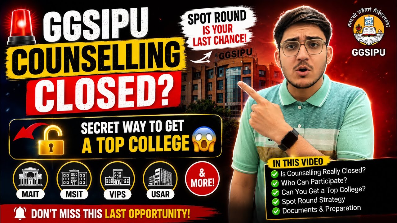🚨 GGSIPU Counselling Closed? SPOT Round is Your LAST CHANCE! Secret Way to Get a Top College 😱