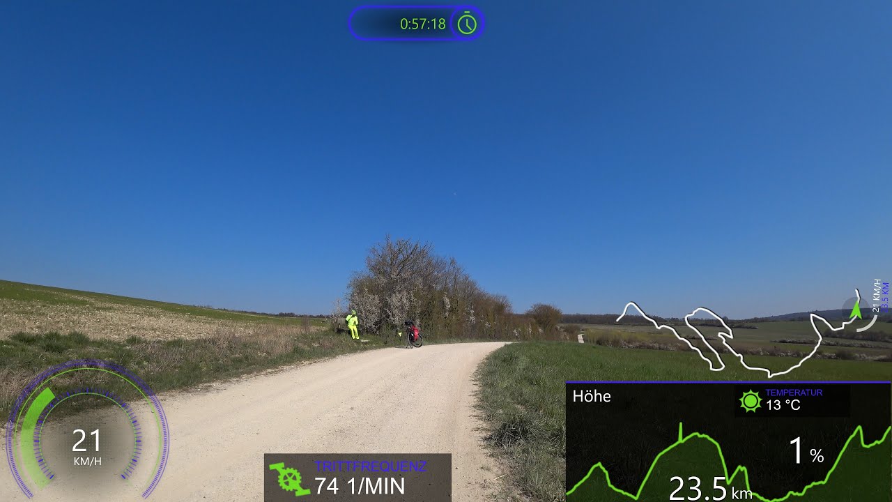 60 Minute Virtual Cycling Workout Germany Spring Classics small Roads Garmin Ultra HD Video