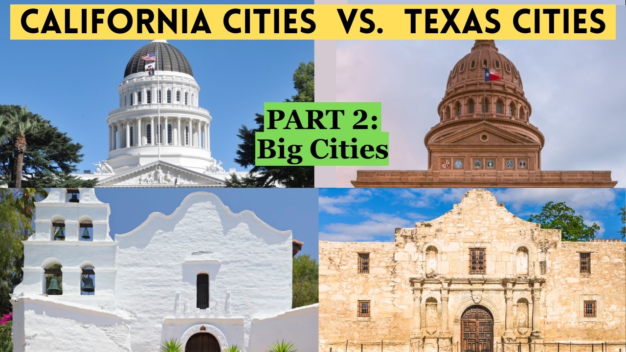 California Cities VS. Texas Cities PART 2: The Big Cities