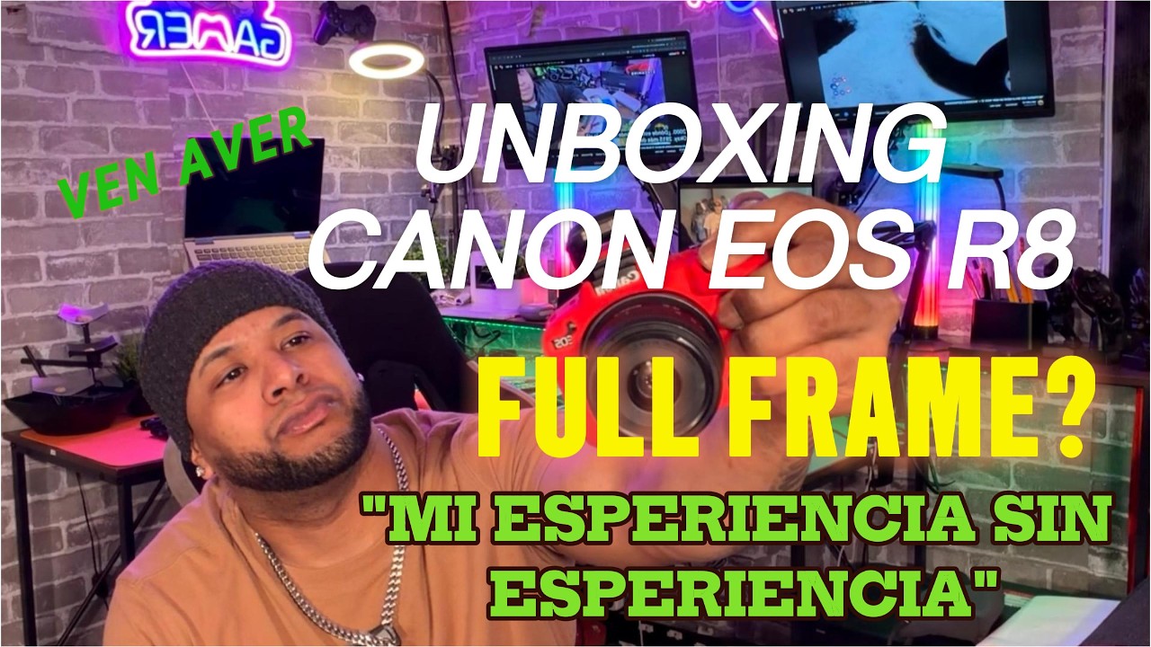 😳CANON EOS R8🚨 UNBOXING🔥 mi NUEVA CAMARA📸 para YouTube